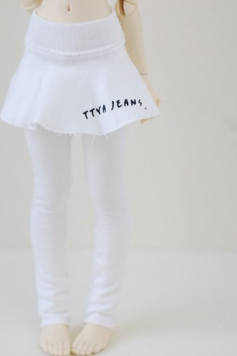 MSD Leggings Skirt - White