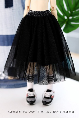 MSD &amp; MDD long sha skirt - Black
