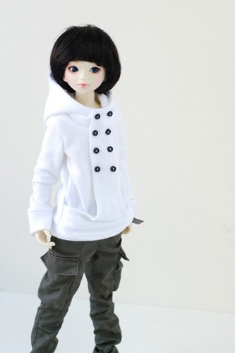 MSD Chic Hooded T - White