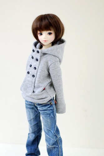 MSD Chic Hooded T - Gray