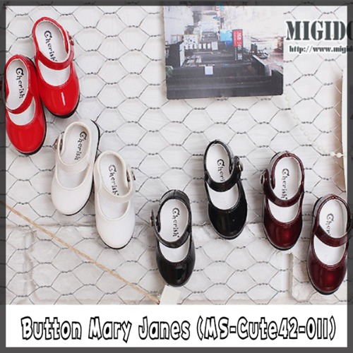 Button Mary Janes (MS-Cute42-011) 4color /미기돌