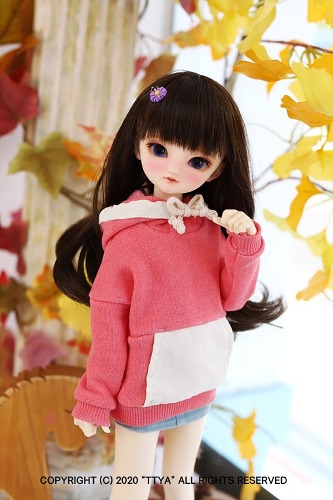 MSD &amp; MDD Pigment Coloration Hooded -Pink